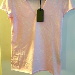 All Saints Emelyn Splatter T-shirt- pink, S, NWT